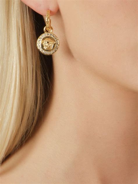 versace drop earrings|versace earrings with diamonds.